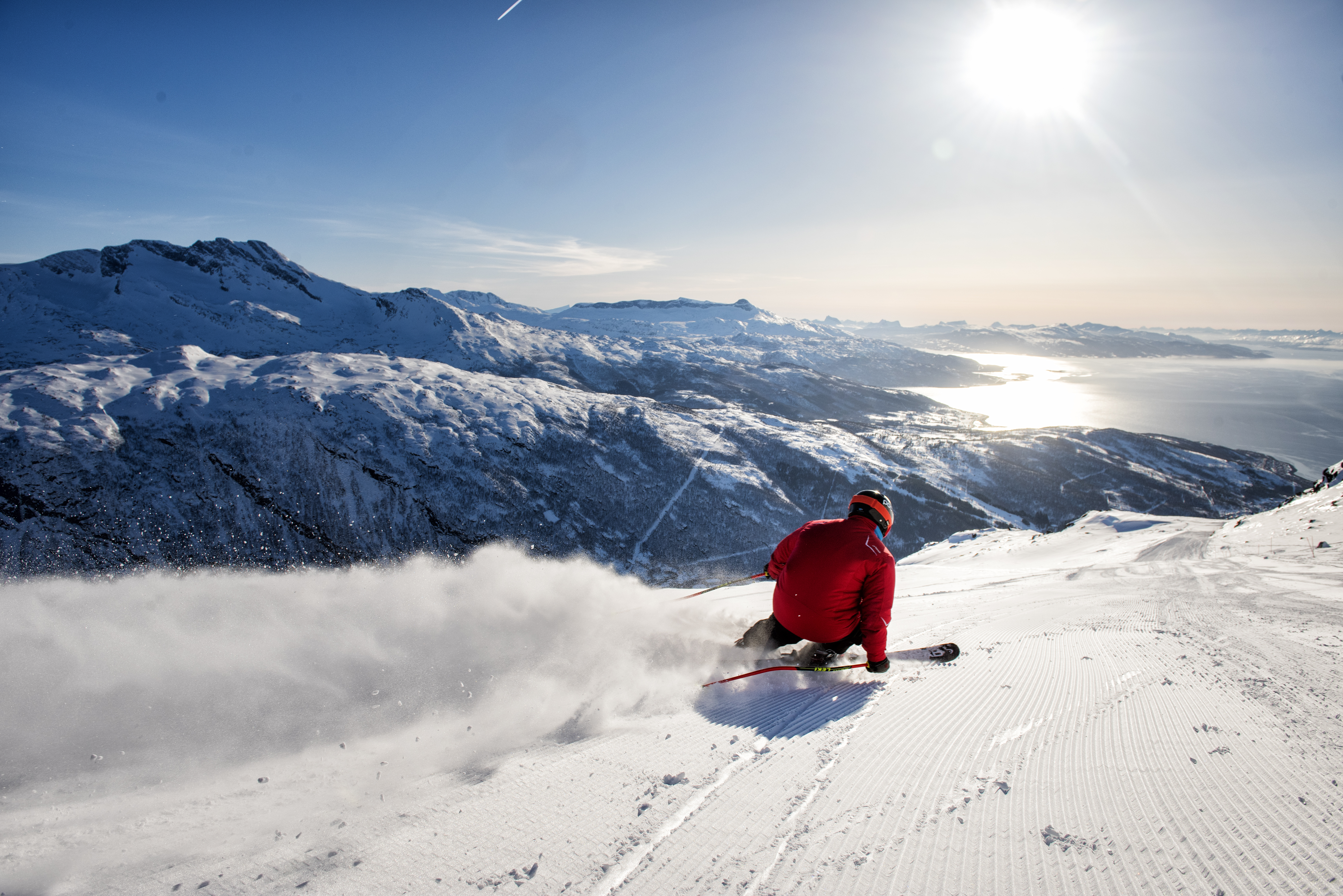 skiing