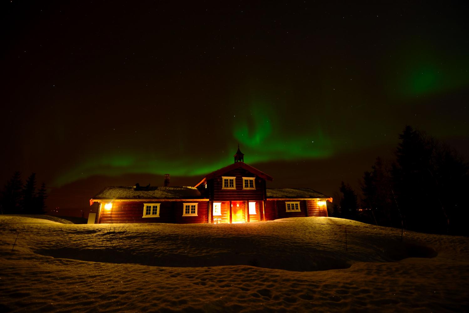 Aurora at Narvikhytta