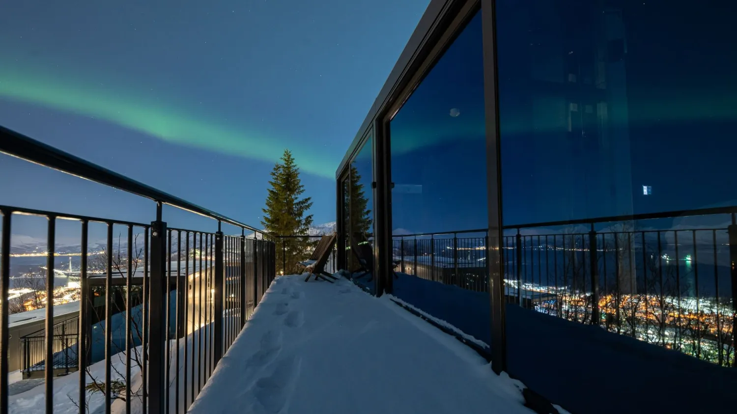 Liten hytte med et dobbeltrom