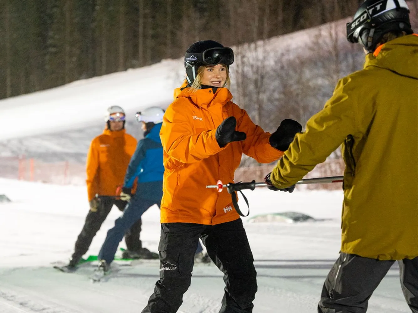 Ski og snowboard instruksjon 50 minutter, barn 3-7 år
